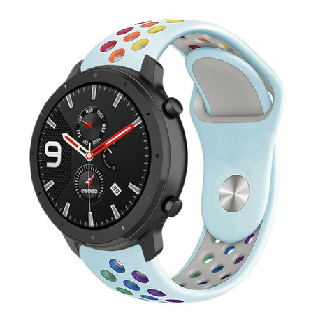 Strap-it Strap-it Bracelet avec trous Xiaomi Amazfit GTR (bleu clair coloré) Strap-it Strap-it Bracelet avec trous Xiaomi Amazfit GTR (bleu clair coloré)