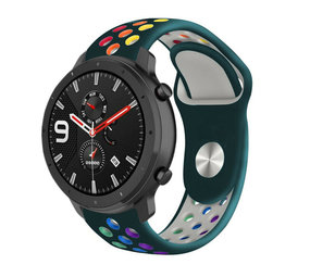 Strap-it Bracelet avec trous Xiaomi Amazfit GTR (vert pin coloré) Strap-it Bracelet avec trous Xiaomi Amazfit GTR (vert pin coloré)