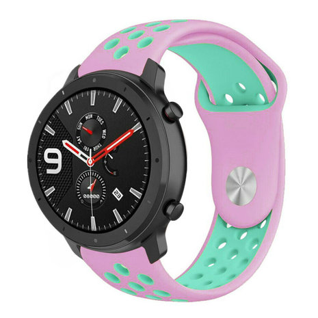 Strap-it Strap-it Bracelet sport Xiaomi Amazfit GTR (rose/aqua) Strap-it Strap-it Bracelet sport Xiaomi Amazfit GTR (rose/aqua)