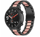 Strap-it Strap-it Bracelet acier Xiaomi Amazfit GTR (noir/rose)