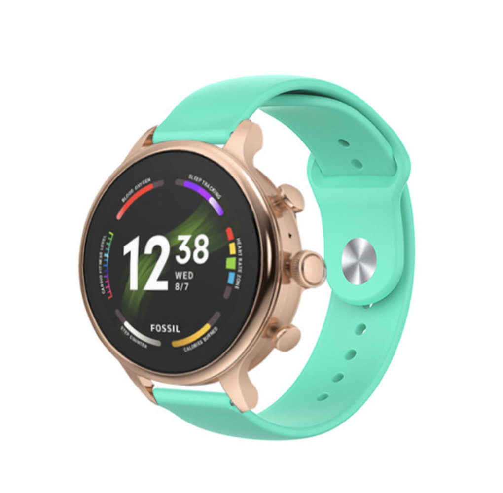 Strap-it Strap-it Bracelet sport Fossil Gen 6 - 42mm (aqua)