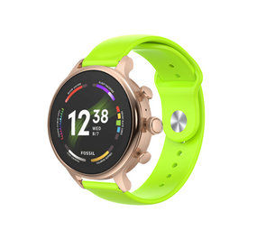 Strap-it Bracelet sport Fossil Gen 6 - 42mm (citron vert)