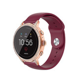 Strap-it Bracelet sport Fossil Gen 5e - 42mm (Bourgogne)