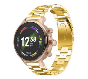 Strap-it Bracelet acier Fossil Gen 6 - 42mm (or)