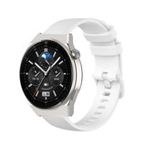 Strap-it Bracelet silicone luxe Huawei Watch GT 3 Pro 46mm (blanc)