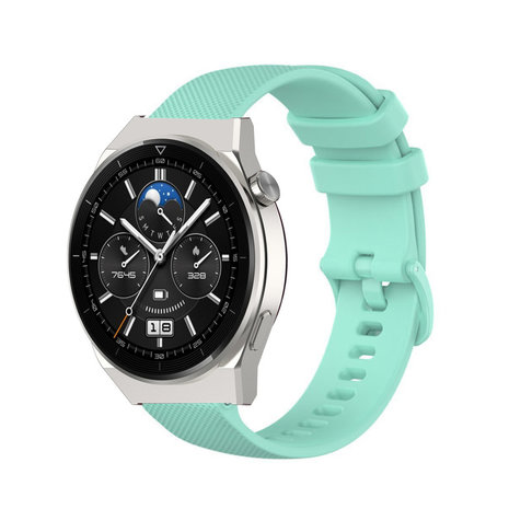 Strap-it Strap-it Bracelet silicone luxe Huawei Watch GT 3 Pro 46mm (aqua)