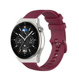 Strap-it Bracelet silicone luxe Huawei Watch GT 3 Pro 46mm (rouge foncé)