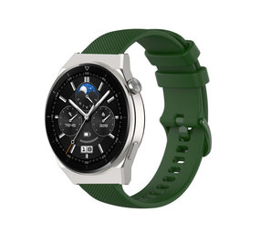 Strap-it Bracelet silicone luxe Huawei Watch GT 3 Pro 46mm (vert armée)