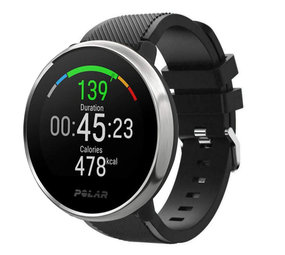 Strap-it Bracelet silicone twill Polar Ignite (noir)