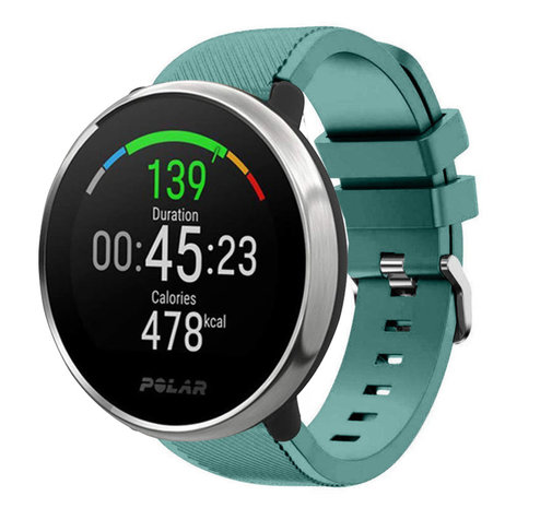 Strap-it Strap-it Bracelet silicone twill Polar Ignite (vert sapin)