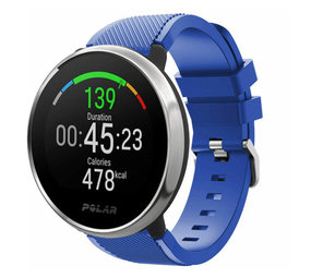 Strap-it Bracelet silicone twill Polar Ignite (bleu)