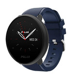 Strap-it Bracelet silicone twill Polar Ignite 2 (bleu foncé)