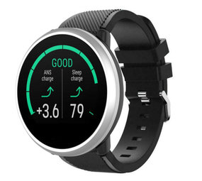 Strap-it Bracelet silicone twill Polar Unite (noir)