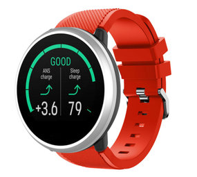 Strap-it Bracelet silicone twill Polar Unite (rouge)