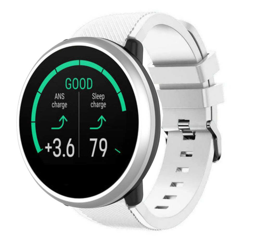 Strap-it Strap-it Bracelet silicone twill Polar Unite (blanc)