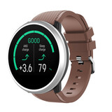 Strap-it Bracelet silicone twill Polar Unite (marron café)