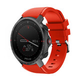 Strap-it Bracelet silicone twill Polar Grit X Pro (rouge)