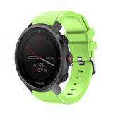 Strap-it Bracelet silicone twill Polar Grit X Pro (vert clair)