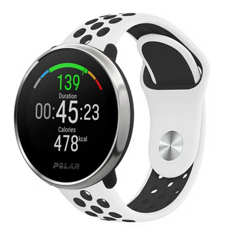 Strap-it Strap-it Bracelet sport Polar Ignite (blanc/noir)