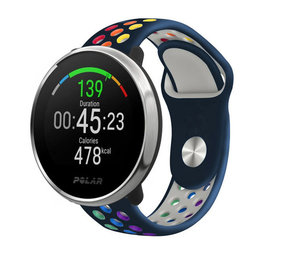Strap-it Bracelet sport Polar Ignite (bleu foncé/coloré)