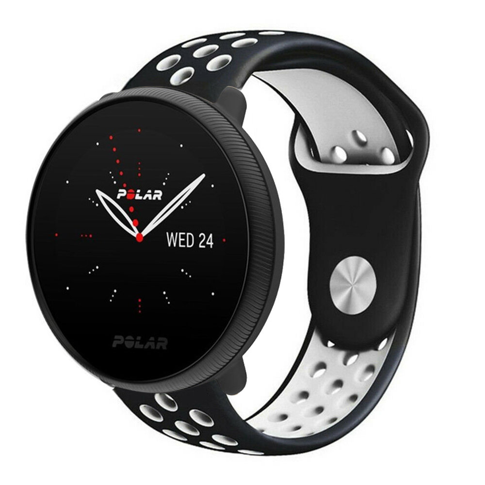 Strap-it Strap-it Bracelet sport Polar Ignite 2 (noir/blanc)