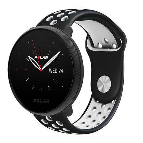 Strap-it Strap-it Bracelet sport Polar Ignite 2 (noir/blanc)