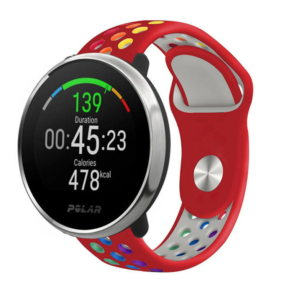 Strap-it Strap-it Bracelet sport Polar Unite (rouge/coloré)