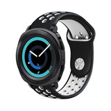 Strap-it Bracelet sport Samsung Gear Sport (noir/blanc)