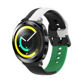 Strap-it Bracelet triple sport Samsung Gear Sport (noir-blanc-vert)