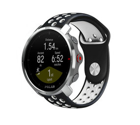 Strap-it Bracelet sport Polar Grit X (noir/blanc)