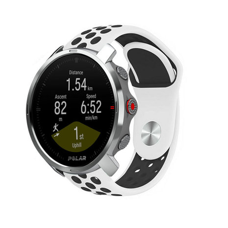 Strap-it Strap-it Bracelet sport Polar Grit X (blanc/noir)