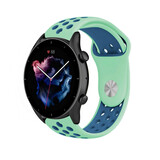 Strap-it Bracelet sport Amazfit GTR 3 (aqua/bleu)