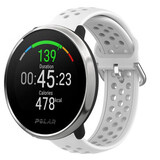 Strap-it Bracelet silicone avec trous Polar Ignite (blanc)