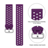 Strap-it Strap-it Bracelet silicone avec trous Polar Ignite (violet) Strap-it Strap-it Bracelet silicone avec trous Polar Ignite (violet)