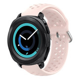 Strap-it Bracelet silicone avec trous Samsung Gear Sport (rose clair)