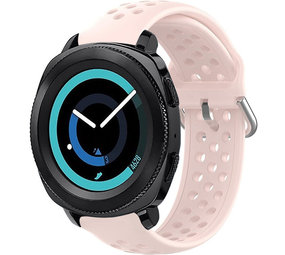 Strap-it Bracelet silicone avec trous Samsung Gear Sport (rose clair)