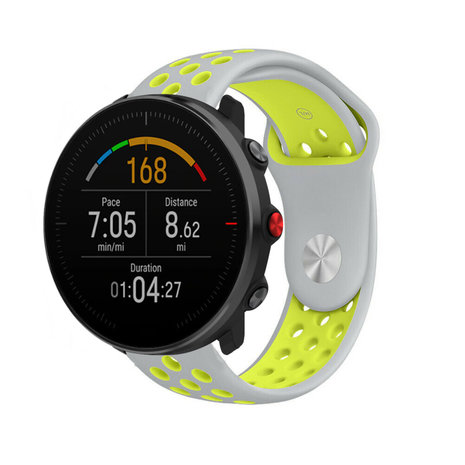 Strap-it Strap-it Bracelet sport Polar Vantage M (gris/jaune)