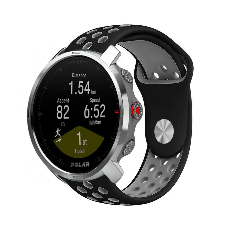 Strap-it Strap-it Bracelet sport Polar Grit X (noir/gris) Strap-it Strap-it Bracelet sport Polar Grit X (noir/gris)