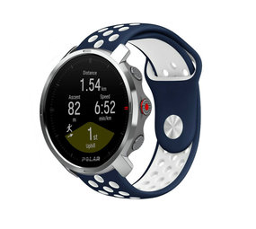 Strap-it Bracelet sport Polar Grit X (bleu/blanc)