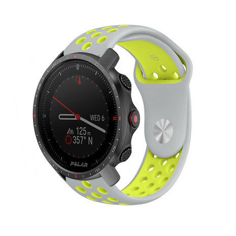 Strap-it Strap-it Bracelet sport Polar Grit X Pro (gris/jaune)