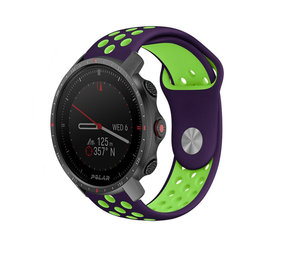 Strap-it Bracelet sport Polar Grit X Pro (violet/vert)