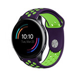 Strap-it Bracelet sport OnePlus Watch (violet/vert) Strap-it Bracelet sport OnePlus Watch (violet/vert)