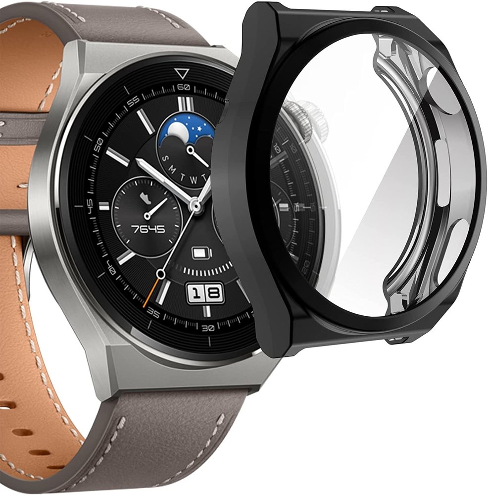Strap-it Strap-it Coque Huawei Watch GT 3 Pro 46mm TPU (noir) Strap-it Strap-it Coque Huawei Watch GT 3 Pro 46mm TPU (noir)