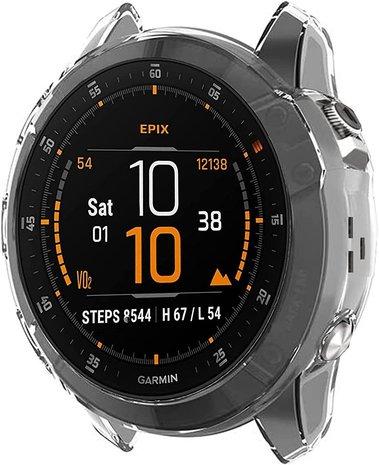 Strap-it Strap-it Coque Garmin Epix Gen 2 TPU (transparente)