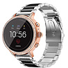 Strap-it Strap-it Bracelet acier Fossil Gen 5e - 42mm (argent/noir) Strap-it Strap-it Bracelet acier Fossil Gen 5e - 42mm (argent/noir)