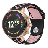 Strap-it Bracelet sport Fossil Gen 6 - 42mm (noir/rose)