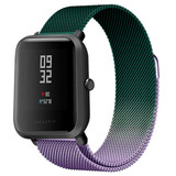 Strap-it Bracelet milanais Xiaomi Amazfit Bip (violet/vert)