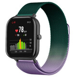 Strap-it Bracelet milanais Xiaomi Amazfit GTS (violet/vert)