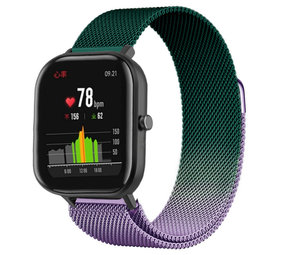 Strap-it Bracelet milanais Xiaomi Amazfit GTS (violet/vert)