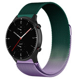 Strap-it Bracelet milanais Amazfit GTR 2 (violet/vert)